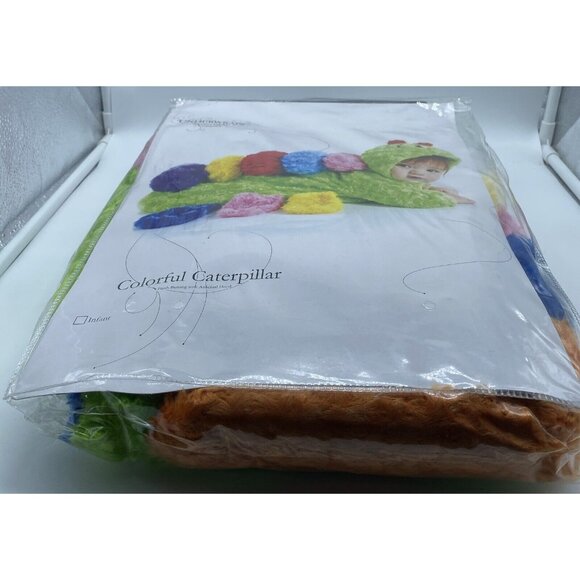 Underwraps Colorful Caterpillar Infant 0-6 M Plush Bunting Halloween Costume - Picture 9 of 10